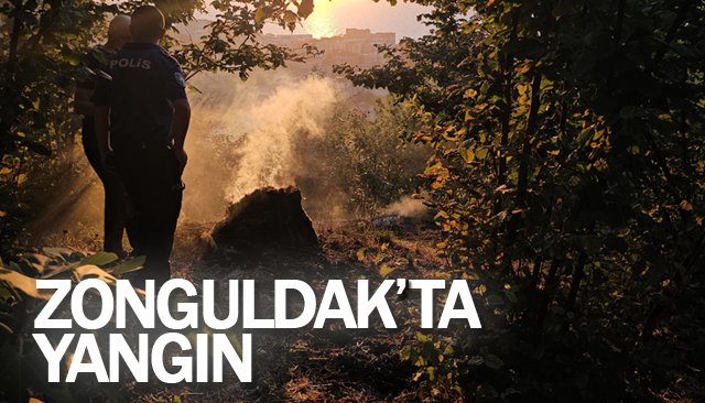 VATANDAŞLAR YANGINA  AYAKLARIYLA MÜDAHALE ETTİ