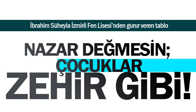 Ereğli´de gurur veren tablo