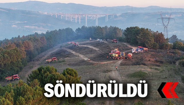 KOCAELİ´DEKİ YANGIN  SÖNDÜRÜLDÜ