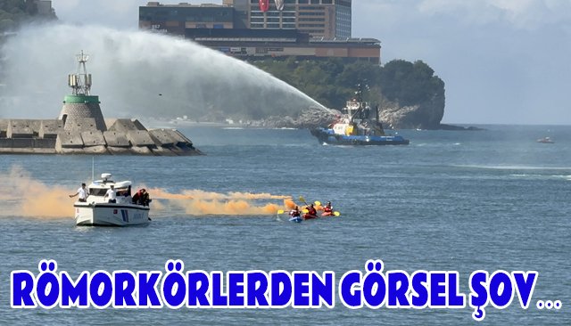 RÖMORKÖRLERDEN GÖRSEL ŞOV…