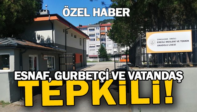 VATANDAŞ,  OKULUN BAHÇESİNİ  OTOPARK OLARAK YEDİDEN AÇILMASINI İSTİYOR