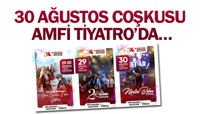 ZAFER COŞKUSU  AMFİ TİYATRO’DA…