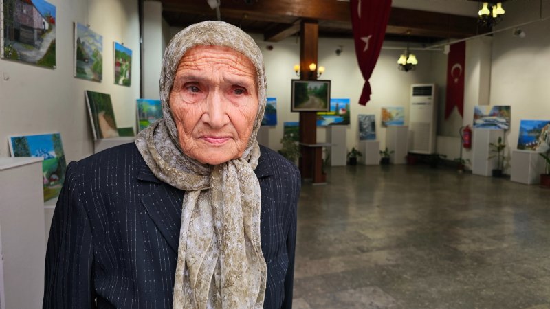 81 YAŞINDA SERGİ AÇTI - 1