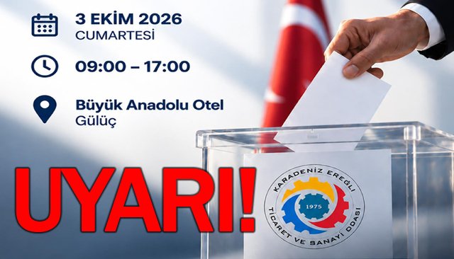 EREĞLİ TSO’DAN UYARI!