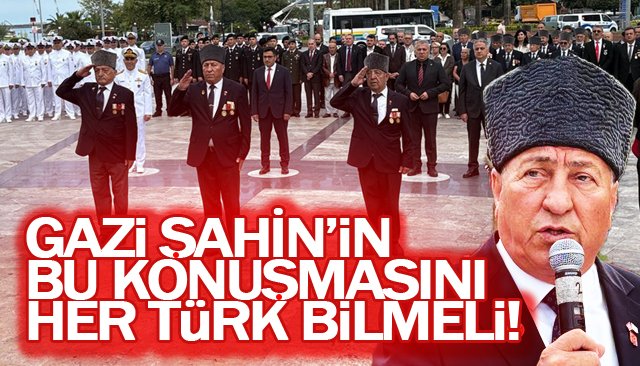 GAZİLER GÜNÜNDE  GENÇLERE NASİHAT!