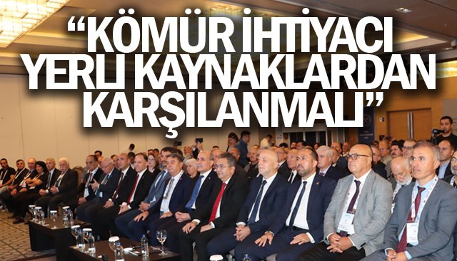 “KÖMÜR İHTİYACI  YERLİ KAYNAKLARDAN  KARŞILANMALI”