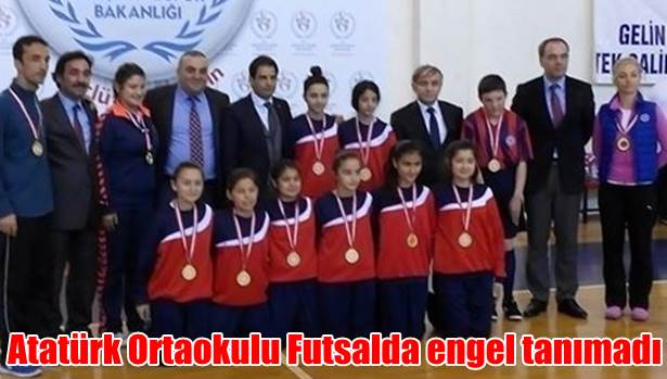Atatürk Ortaokulu Futsalda engel tanımadı