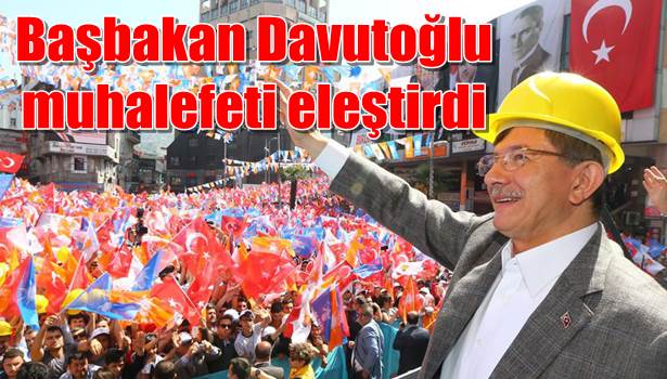 Başbakan Davutoğlu muhalefeti eleştirdi