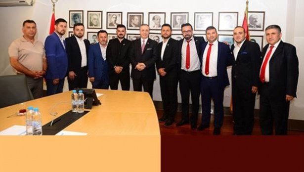 Ereğlili Galatasaraylılar, Başkan Cengiz´i ziyaret etti